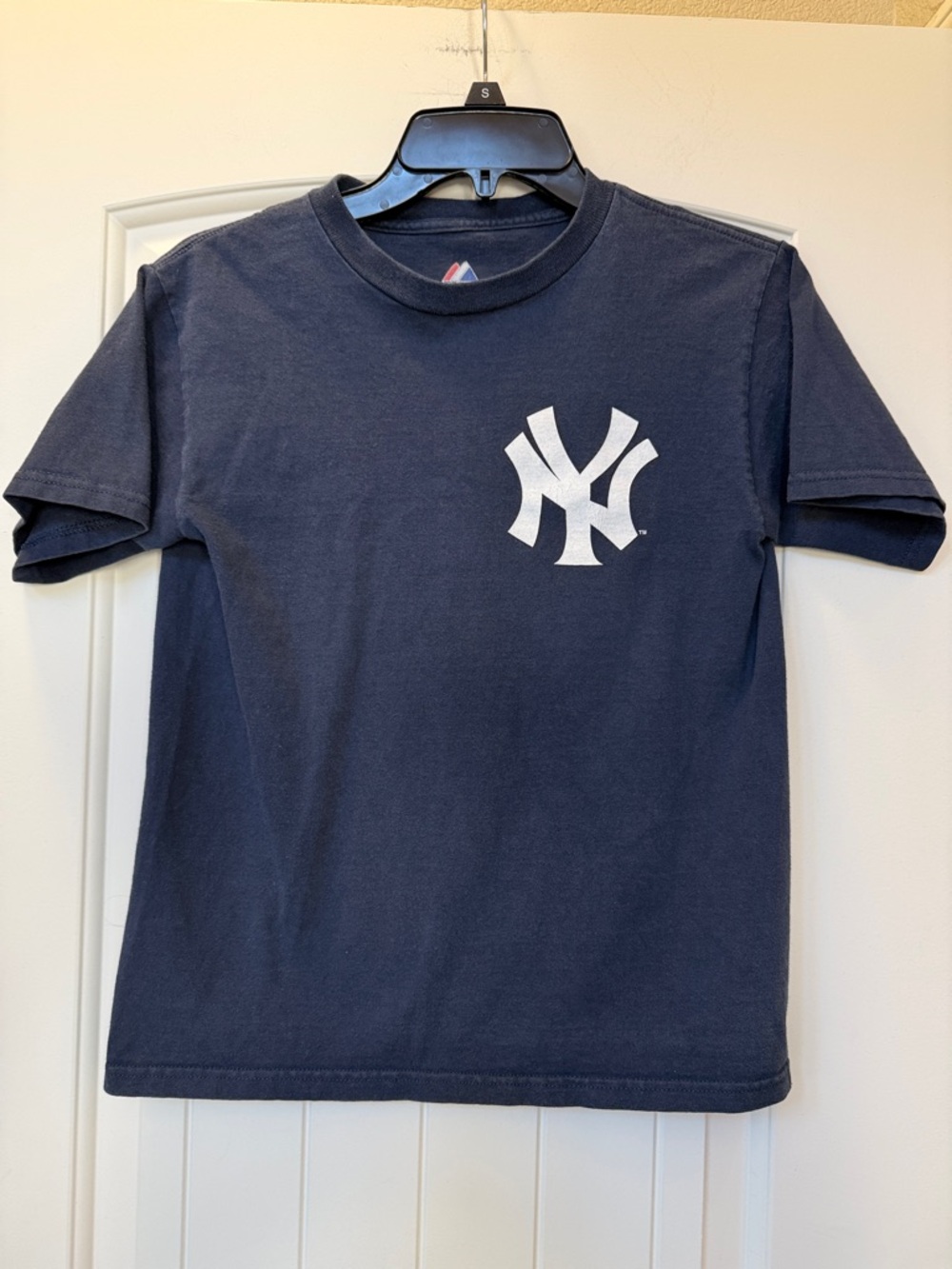 Majestic Navy Tee with White NY Logo
